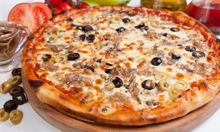 Пицца с сардинами