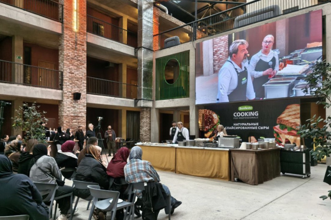 Туровский молочный комбинат представил шеф-поварам Дагестана слайсированные сыры Bonfesto Cooking